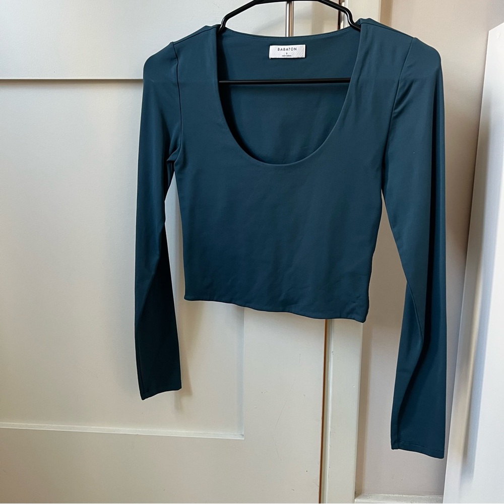 Teal Long Sleeve Women's Top